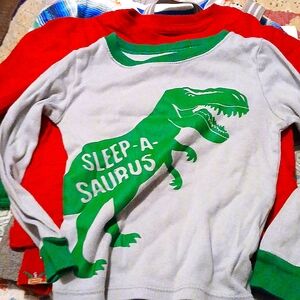 Boys 3T Sleep-a-saurus LS Shirt